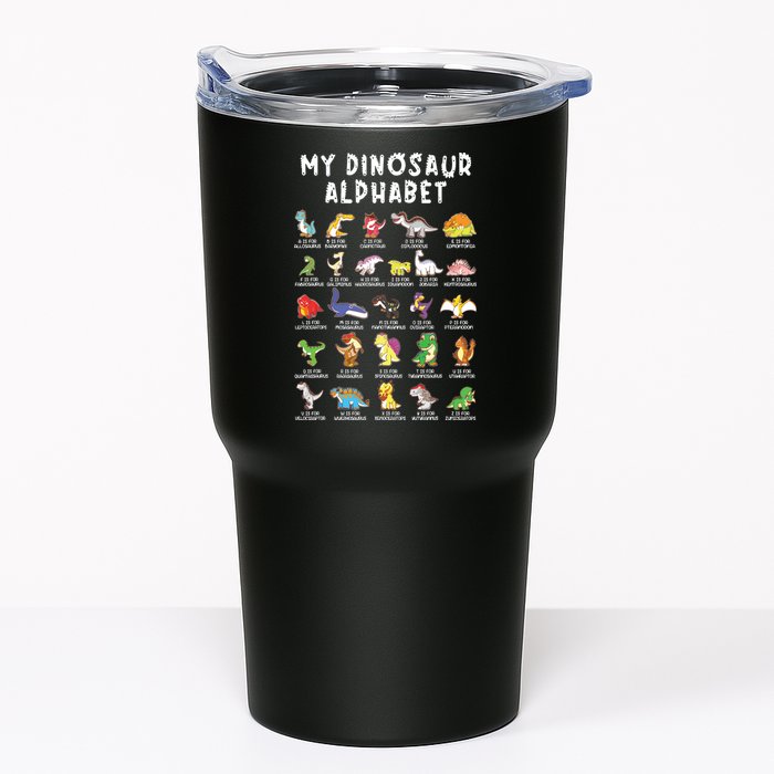 Types Of Dinosaurs Alphabet Dino Identification Tumbler