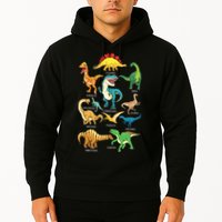 Types Of Dinosaurs Graphics Dino Identification Hoodie