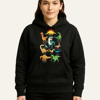 Types Of Dinosaurs Graphics Dino Identification Hoodie