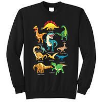 Types Of Dinosaurs Graphics Dino Identification Sweatshirt
