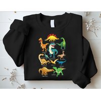 Types Of Dinosaurs Graphics Dino Identification Sweatshirt