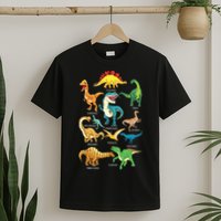 Types Of Dinosaurs Graphics Dino Identification T-Shirt