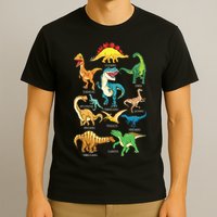 Types Of Dinosaurs Graphics Dino Identification T-Shirt