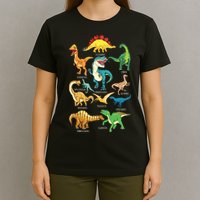 Types Of Dinosaurs Graphics Dino Identification T-Shirt