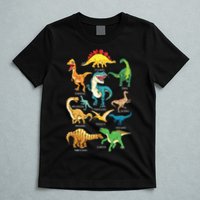 Types Of Dinosaurs Graphics Dino Identification T-Shirt