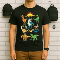 Types Of Dinosaurs Graphics Dino Identification T-Shirt