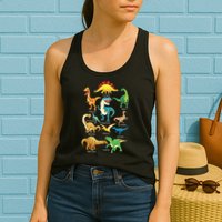 Types Of Dinosaurs Graphics Dino Identification Womens Tank Top