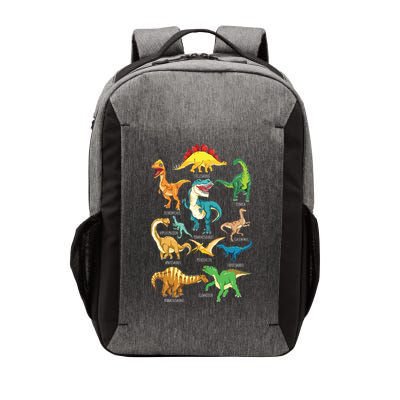 Types Of Dinosaurs Graphics Dino Identification Vector Backpack