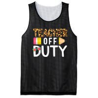 Teacher Off Duty Happy Last Day Of School Teacher Summer Mesh Reversible Basketball Jersey Tank