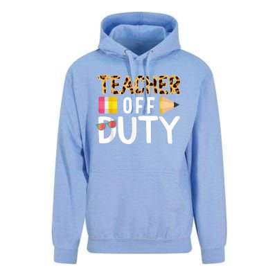 Teacher Off Duty Happy Last Day Of School Teacher Summer Unisex Surf Hoodie