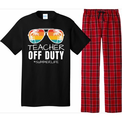 Teacher Off Duty, Last Day Of School, Funny Teacher Summer, Summer Life Pajama Set