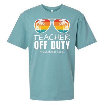 Teacher Off Duty, Last Day Of School, Funny Teacher Summer, Summer Life Sueded Cloud Jersey T-Shirt