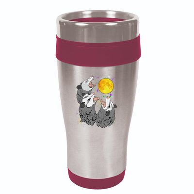 Three Opossum Dead Moon Possum Gifts Costumes 16oz Travel Tumbler