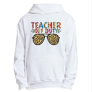 Teacher Off Duty Leopard Happy Last Day Of School Summer Urban Pullover Hoodie