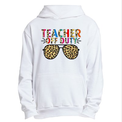 Teacher Off Duty Leopard Happy Last Day Of School Summer Urban Pullover Hoodie