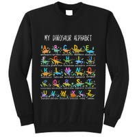 Types Of Dinosaurs Alphabet AZ ABC Dino Sweatshirt