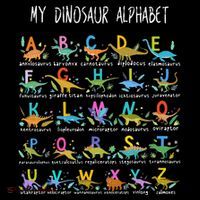 Types Of Dinosaurs Alphabet AZ ABC Dino Button