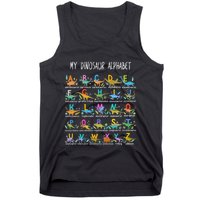 Types Of Dinosaurs Alphabet AZ ABC Dino Tank Top