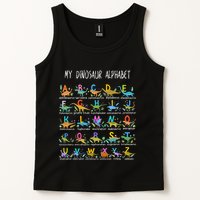 Types Of Dinosaurs Alphabet AZ ABC Dino Tank Top