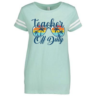 Teacher Off Duty Last Day Of School Summer Teacher Mode Off Enza Ladies Jersey Football T-Shirt