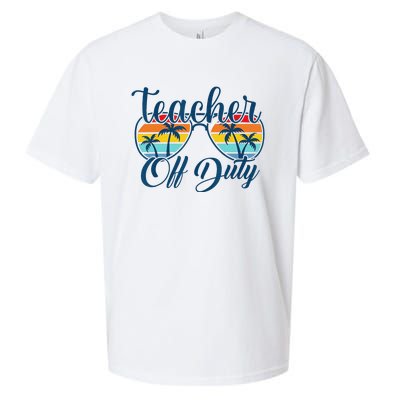 Teacher Off Duty Last Day Of School Summer Teacher Mode Off Sueded Cloud Jersey T-Shirt