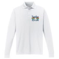 Teacher Off Duty Last Day Of School Summer Teacher Mode Off Performance Long Sleeve Polo