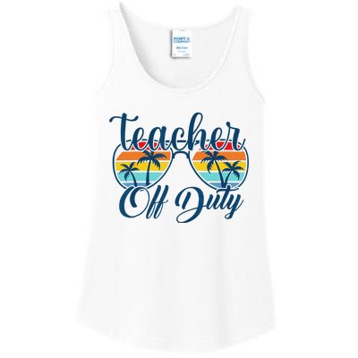 Teacher Off Duty Last Day Of School Summer Teacher Mode Off Ladies Essential Tank