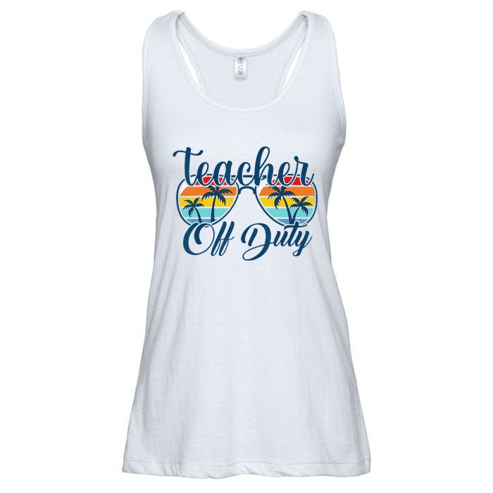 Teacher Off Duty Last Day Of School Summer Teacher Mode Off Ladies Essential Flowy Tank