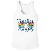 Teacher Off Duty Last Day Of School Summer Teacher Mode Off Ladies PosiCharge Competitor Racerback Tank