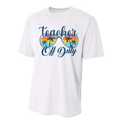 Teacher Off Duty Last Day Of School Summer Teacher Mode Off Performance Sprint T-Shirt