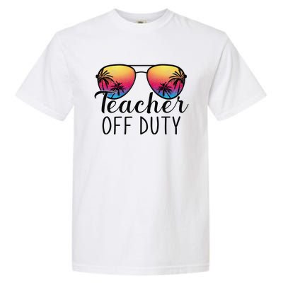 Teacher Off Duty Last Day Of School Teacher Summer Garment-Dyed Heavyweight T-Shirt