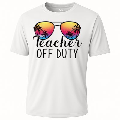 Teacher Off Duty Last Day Of School Teacher Summer Cooling Performance Crew T-Shirt