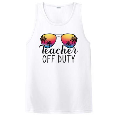 Teacher Off Duty Last Day Of School Teacher Summer PosiCharge Competitor Tank