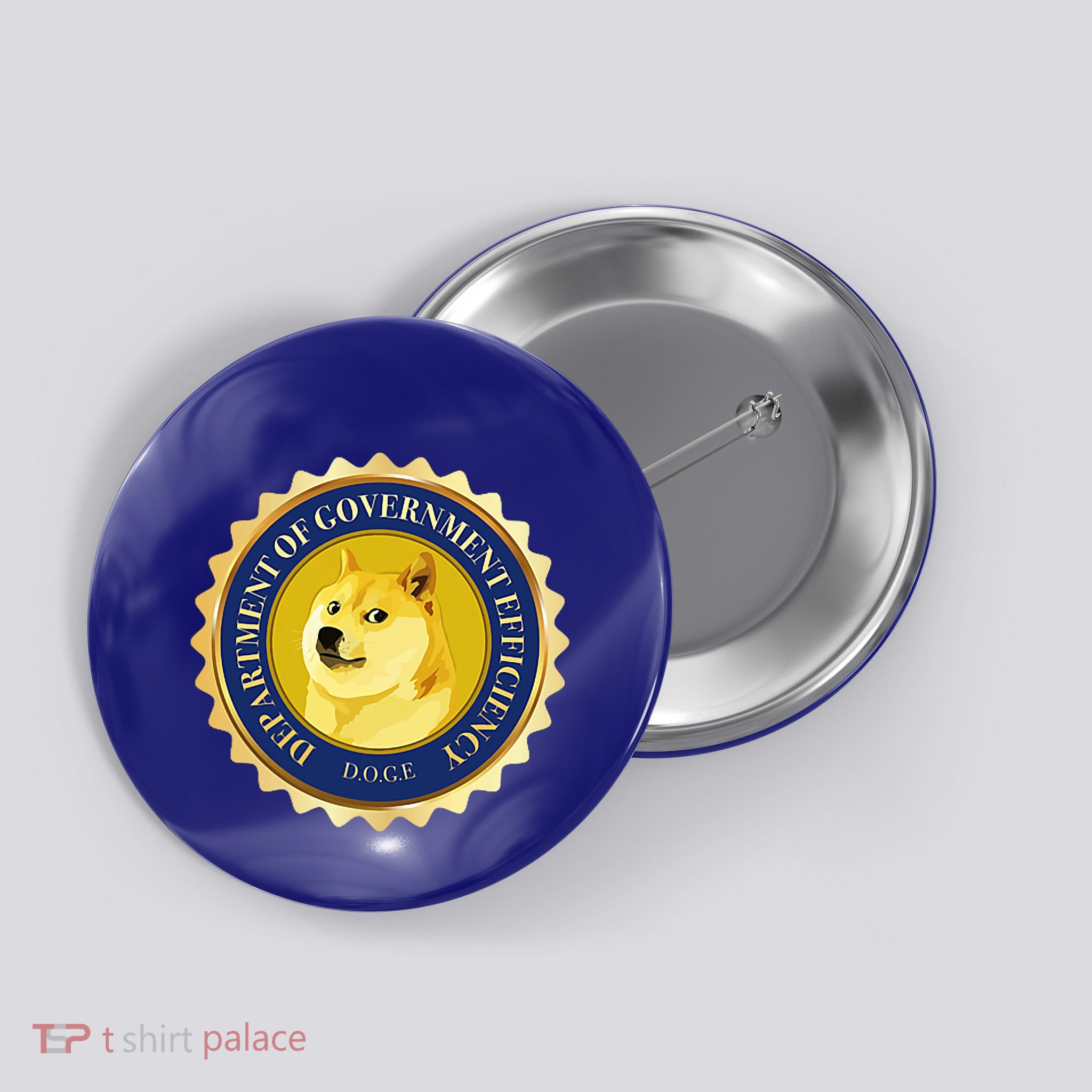 Team Of Doge Department Of Government Efficiency D.O.G.E Button