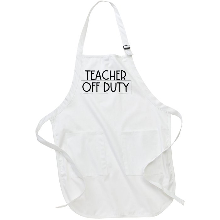 Teacher Off Duty Full-Length Apron With Pockets