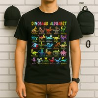 Types Of Dinosaurs Alphabet A Z Abc Dino Identification T-Shirt