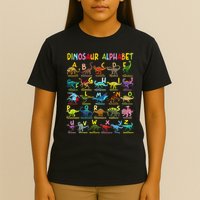 Types Of Dinosaurs Alphabet A Z Abc Dino Identification T-Shirt