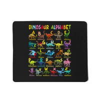 Types Of Dinosaurs Alphabet A Z Abc Dino Identification Mousepad