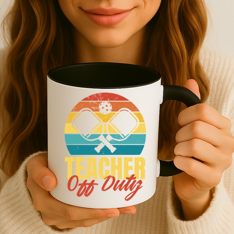 Teacher Off Duty Pickleball Mug