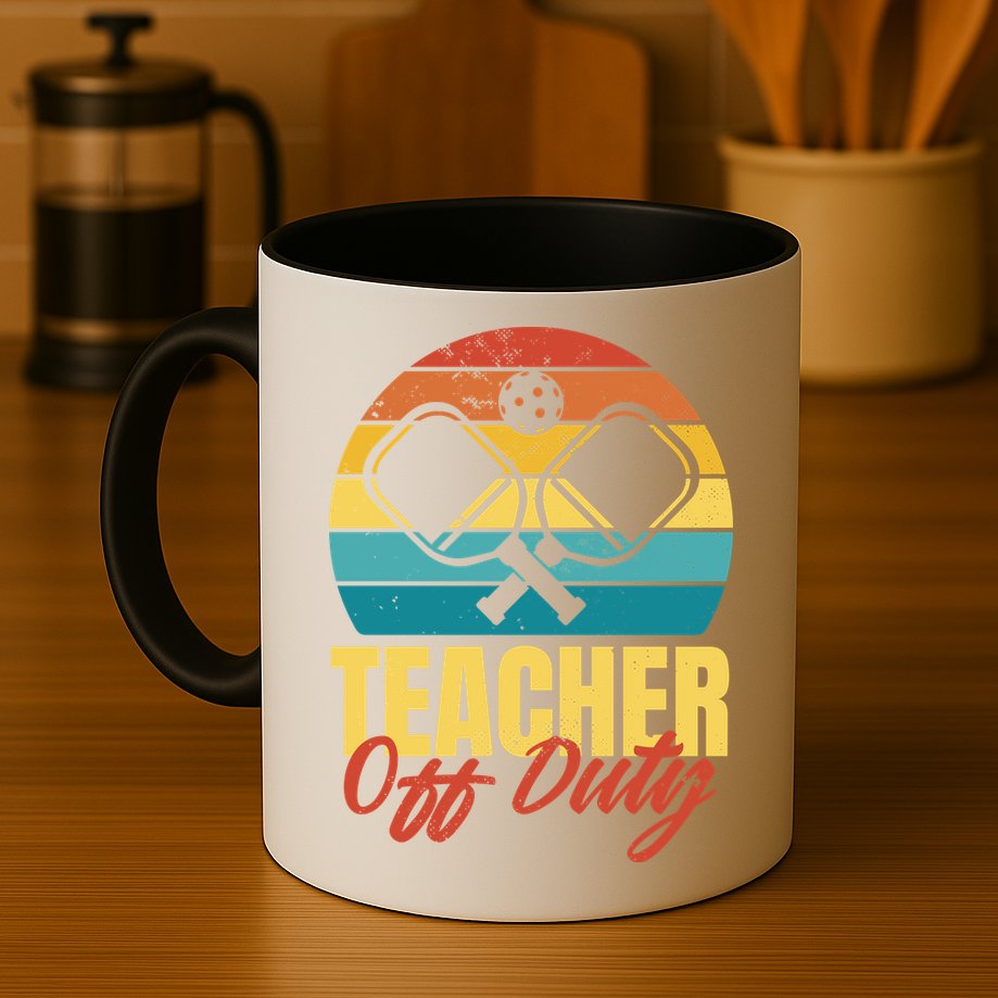 Teacher Off Duty Pickleball Mug