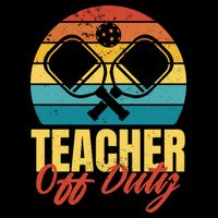 Teacher Off Duty Pickleball Mug
