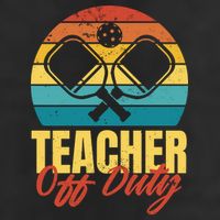 Teacher Off Duty Pickleball Beanie