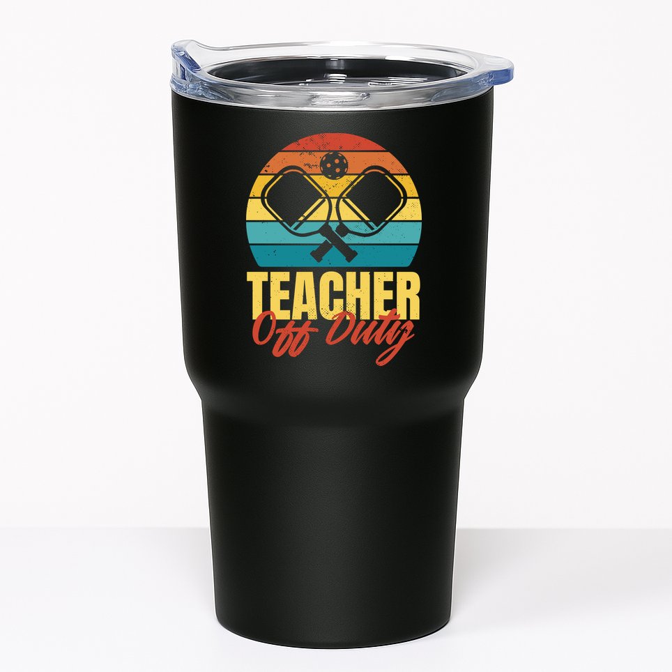 Teacher Off Duty Pickleball Tumbler