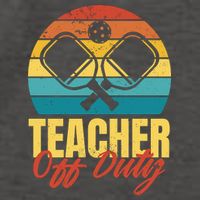 Teacher Off Duty Pickleball Vector Backpack