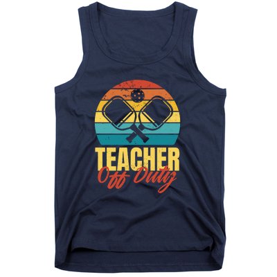 Teacher Off Duty Pickleball Tank Top