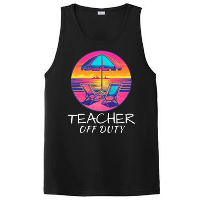 Teacher Off Duty, Last Day Of School, Funny Teacher Summer, Beach Life PosiCharge Competitor Tank