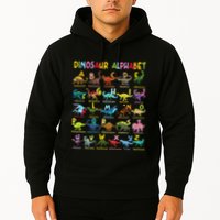 Types Of Dinosaurs Alphabet AZ ABC Dino Identification Fun Hoodie