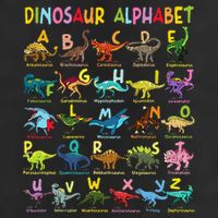 Types Of Dinosaurs Alphabet AZ ABC Dino Identification Fun Hat