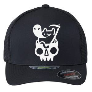 Threadless Obinsun Doom Cat Flexfit Unipanel Trucker Cap