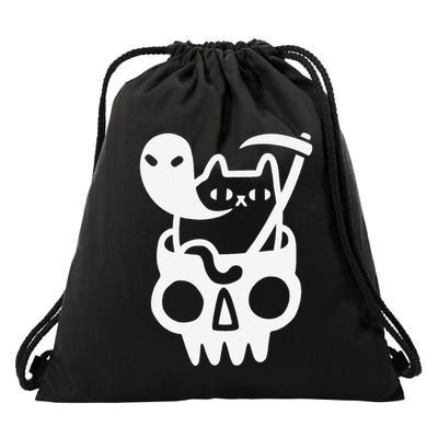 Threadless Obinsun Doom Cat Drawstring Bag